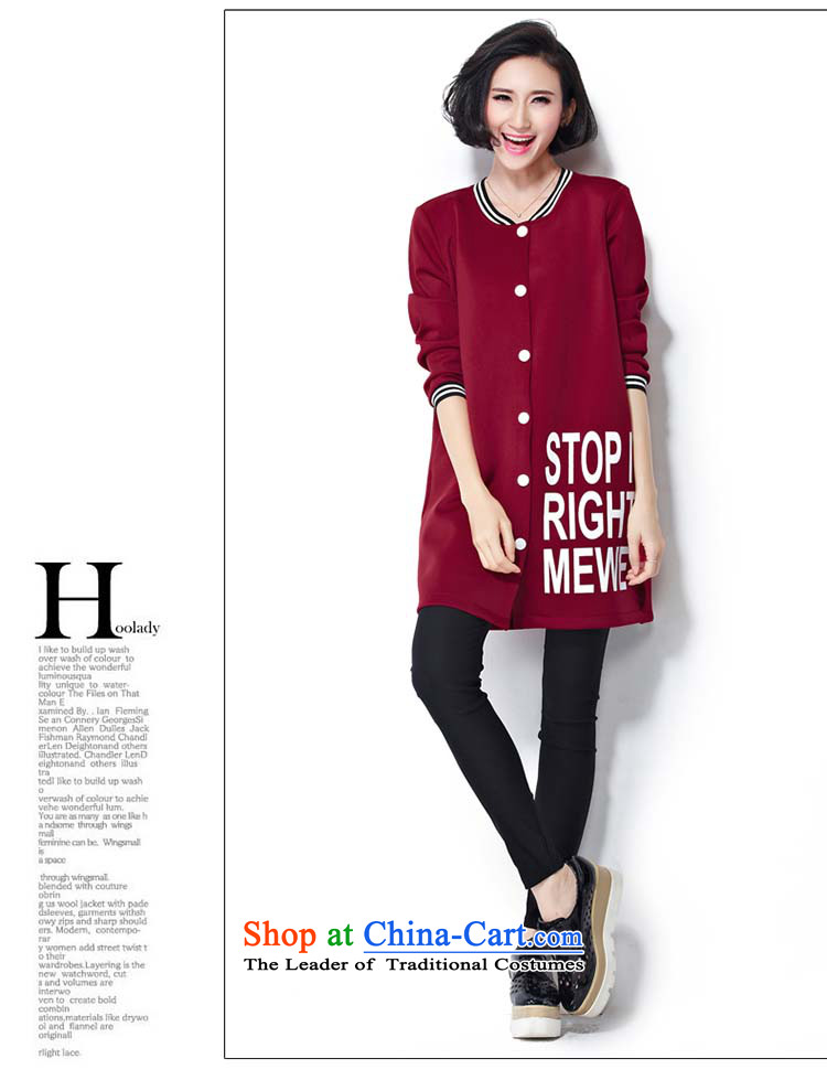 Elisabeth wa concluded card stylish Korean ladies casual wear on large 2015 thick woman sweater thick) Air layer stamp thick sister autumn replacing thick large Tien large red are suitable for 95 to 160 yards to the burden is indeed a picture, prices, brand platters! The elections are supplied in the national character of distribution, so action, buy now enjoy more preferential! As soon as possible.