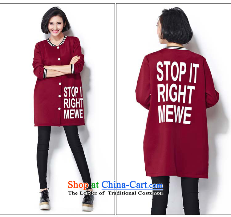 Elisabeth wa concluded card stylish Korean ladies casual wear on large 2015 thick woman sweater thick) Air layer stamp thick sister autumn replacing thick large Tien large red are suitable for 95 to 160 yards to the burden is indeed a picture, prices, brand platters! The elections are supplied in the national character of distribution, so action, buy now enjoy more preferential! As soon as possible.