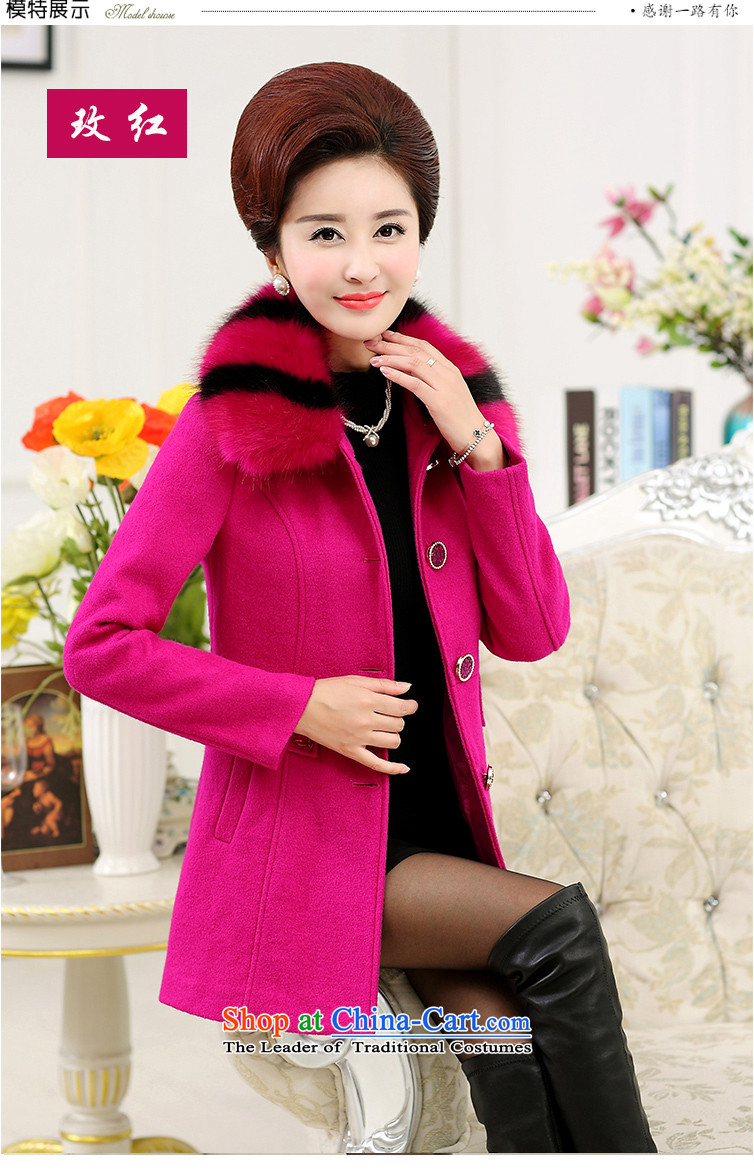 To the elderly in the Gigi Lai Women's mother replacing gross overcoats thick women? Korean version for removable in gross long coats red jacket cashmere? XXXL picture, prices, brand platters! The elections are supplied in the national character of distribution, so action, buy now enjoy more preferential! As soon as possible.