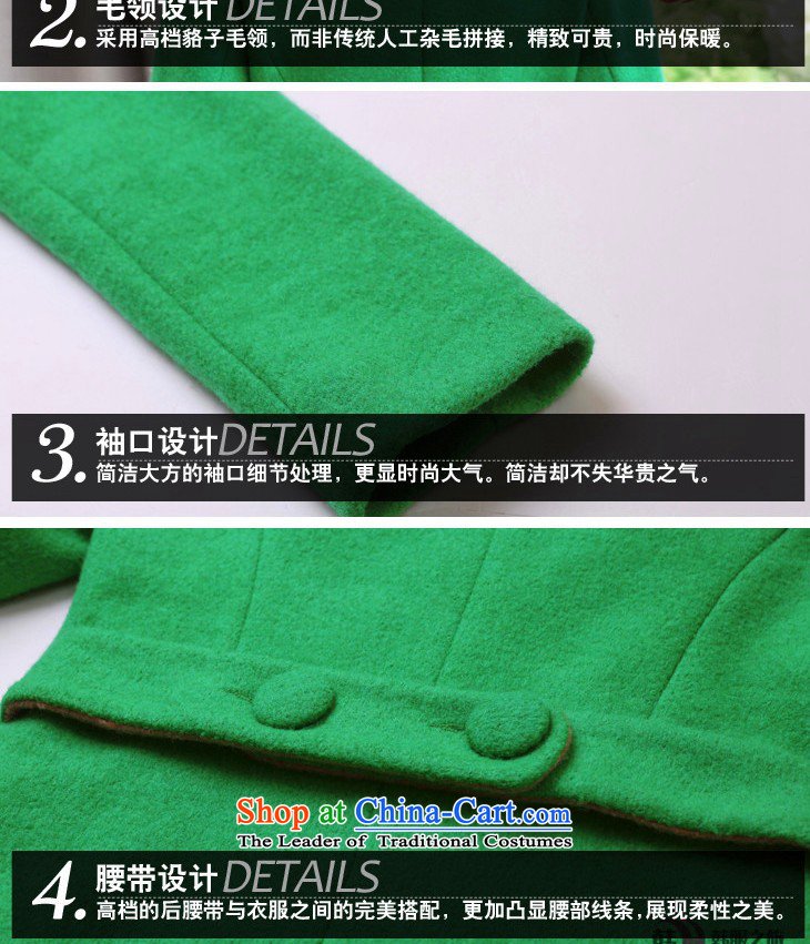 The Fifth Committee Yi Xuan 2015 autumn and winter suits for gross double-color in the Spell Checker long hair? female a cashmere overcoat jacket 3358 Green XXL picture, prices, brand platters! The elections are supplied in the national character of distribution, so action, buy now enjoy more preferential! As soon as possible.