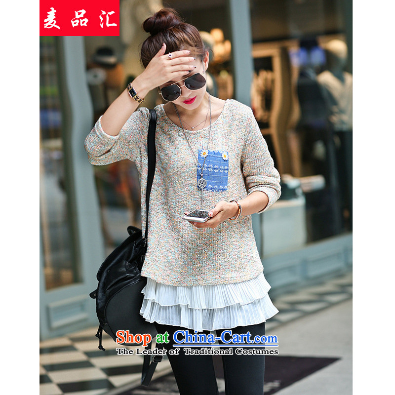 Mak, removals by sinks to 2015 mm thick xl women in autumn and winter long thin forming the graphics knitwear 200 catties thick wool sweater 607 Blue 4XL, sister Mak products by , , , shopping on the Internet