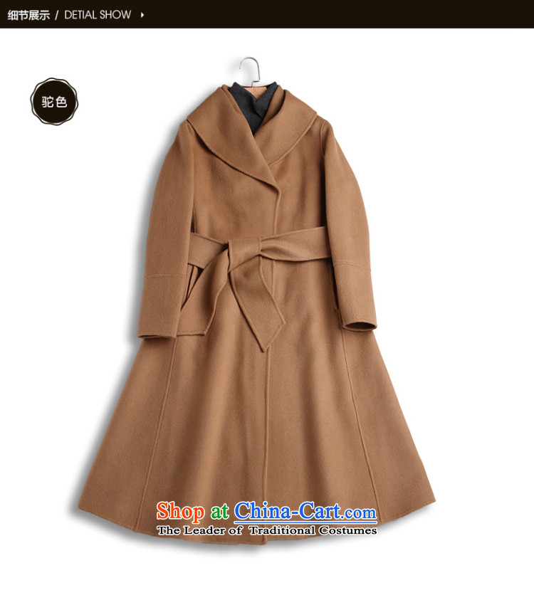 Ho Pui 2015 New Sau San-sided flannel woolen coat female hand-made woolen coats that long navy blue 7 days pre-sale prices, pictures, M brand platters! The elections are supplied in the national character of distribution, so action, buy now enjoy more preferential! As soon as possible.