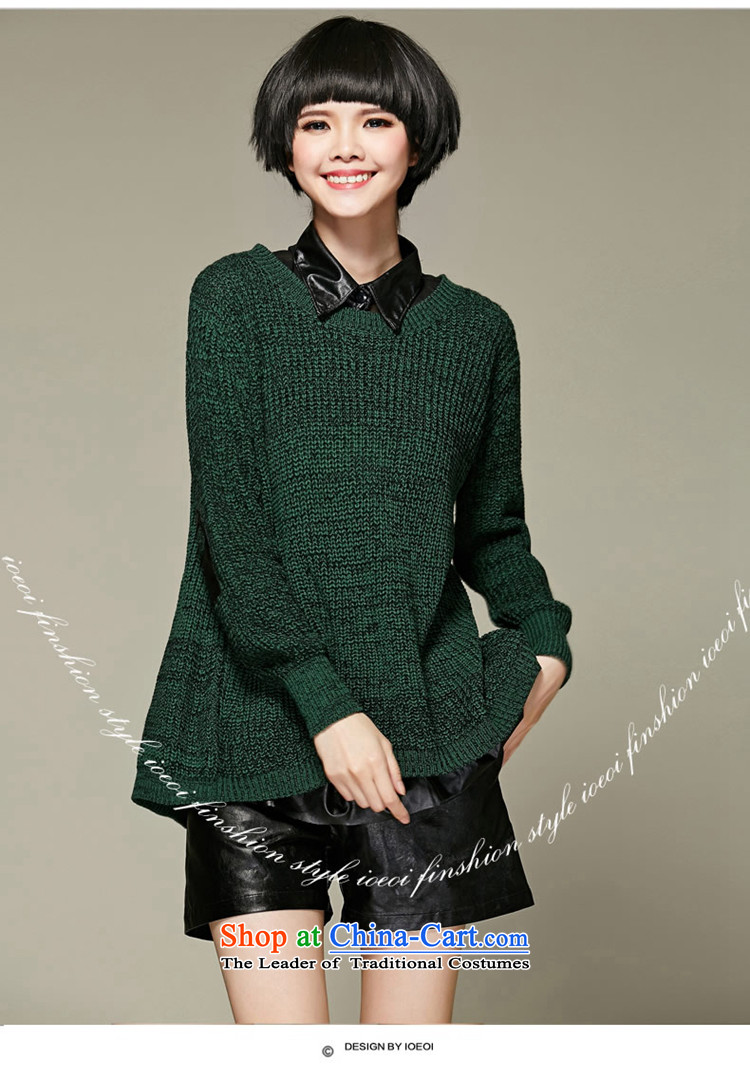 Optimize m Gigi Lai Package Mail C.o.d. autumn 2015 new product lines for autumn and winter just a thin stylish leather sweater graphics for loose in long female sweater green 2XL 150 to 190 catties recommendations picture, prices, brand platters! The elections are supplied in the national character of distribution, so action, buy now enjoy more preferential! As soon as possible.