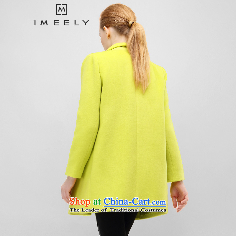 The fall of new, IMEELY2015 long sleek hair? coats female wild long-sleeved jacket yellow M,IMEELY,,, gross? Online Shopping