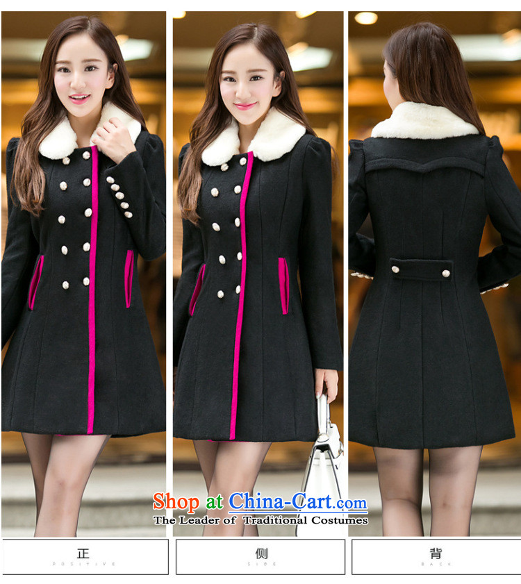Shin Sung 2015 autumn and winter to increase women's code thick mm double-Sau San for gross? coats dolls jacket for a gross woolen coat 661 Black 6XL recommendations 180-200 catty picture, prices, brand platters! The elections are supplied in the national character of distribution, so action, buy now enjoy more preferential! As soon as possible.
