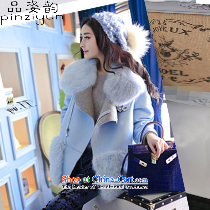 Gigi Lai following 2015 No. autumn and winter new Korean version thin emulation fox gross collar short of fur coat thickened emulation gross female picture color jacket? M Products Gigi Lai (pinziyun) , , , shopping on the Internet