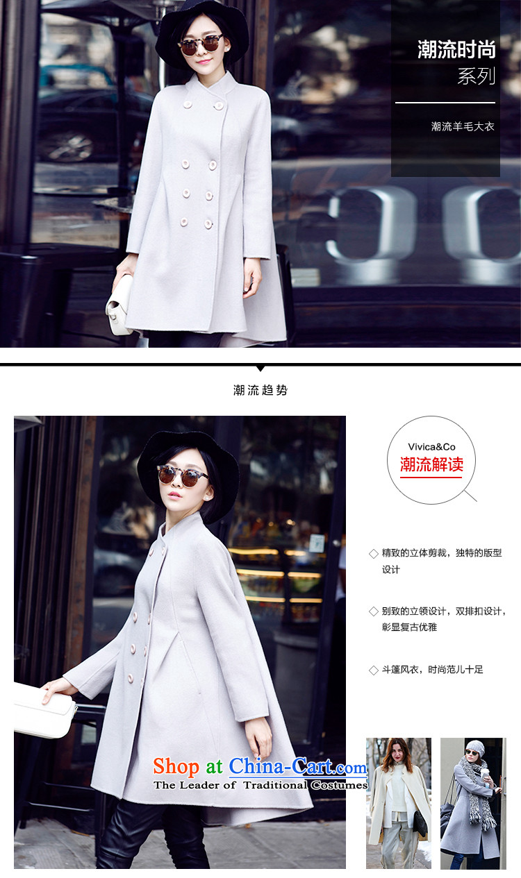 Weiwei Card 2015 autumn and winter new double-cashmere overcoat 9 Cuff Ms. long large light and color coat 0006 S picture, prices, brand platters! The elections are supplied in the national character of distribution, so action, buy now enjoy more preferential! As soon as possible.
