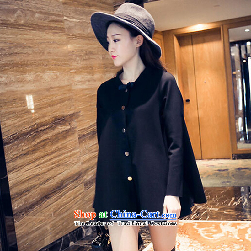 Elisabeth wa girls who enter into card thick graphics thin, Choo replacing thick Tien XL LADIES CARDIGAN larger female 200 catties jacket Tatu female thick sister thin, stout black women's clothes suitable for 125 to 145 XXL catty, Elisabeth Wa is conclud