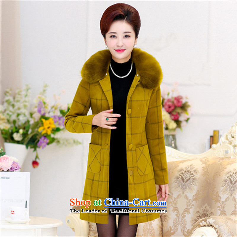  Cashmere overcoat female 2015 VAGANTZAR winter clothing new wool a wool coat female Gross Gross for girls jacket? long yellow green M,VAGANTZAR,,, shopping on the Internet