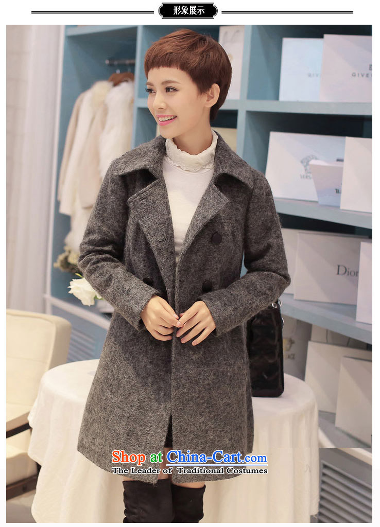 Good El docking 2015 autumn and winter new gross female Korean jacket? 