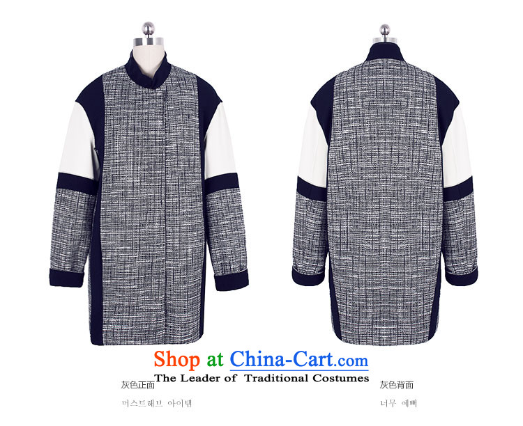 Korea has the Korean version of the Dag Hammarskjöld yi 2015 winter clothing new female stitching grid L TK4472 gross? jacket Gray L picture, prices, brand platters! The elections are supplied in the national character of distribution, so action, buy now enjoy more preferential! As soon as possible.