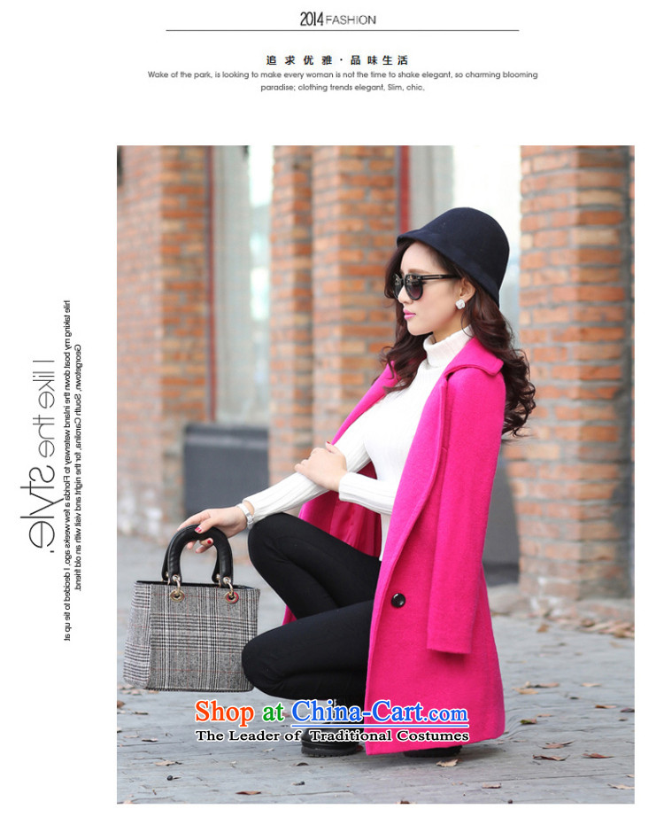 2015 Fall/Winter Collections Korean citizenry Stylish coat Sau San simple Western business suits in long-sleeved long double-coats female green gross? L picture, prices, brand platters! The elections are supplied in the national character of distribution, so action, buy now enjoy more preferential! As soon as possible.