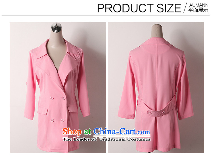 For M- 2015 to increase the number of women in the autumn of new suit for long coats of leisure and skinny graphics windbreaker Sau San Y1259 pink 3XL picture, prices, brand platters! The elections are supplied in the national character of distribution, so action, buy now enjoy more preferential! As soon as possible.