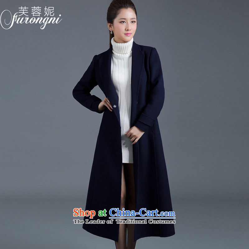 Hibiscus Connie 2015 autumn and winter new ultra high-end double-side cashmere overcoat female long thin wool is video Sau San jacket female gross D0313 wine red cloak? , L, Stephanie (FURONGNI hibiscus) , , , shopping on the Internet