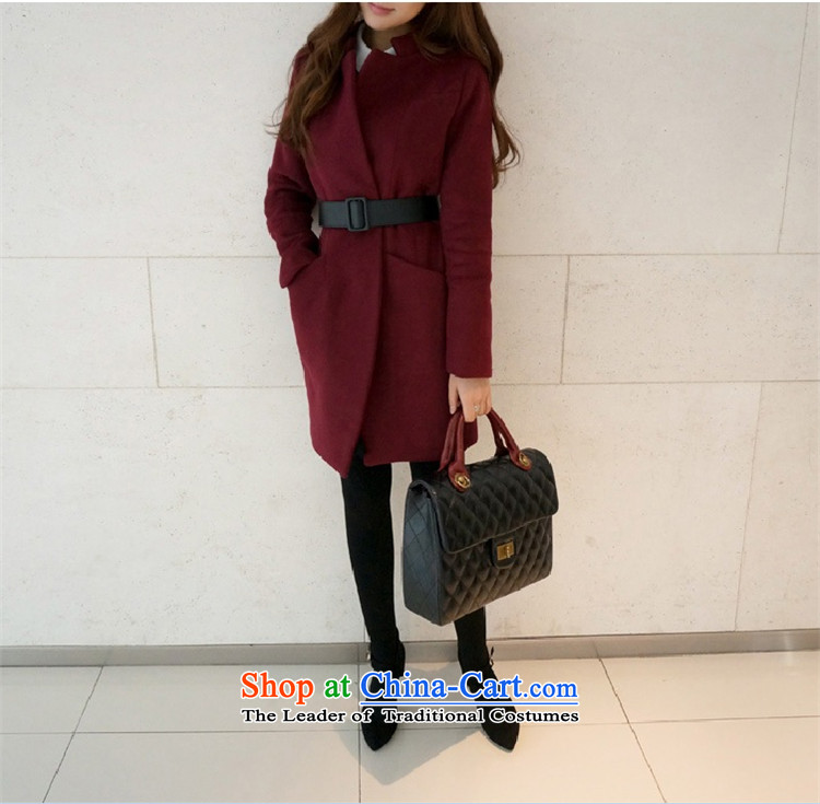 Are you yi 2015 autumn and winter new larger version in Korea Sau San long wool coat jacket female DYN802? wine red M picture, prices, brand platters! The elections are supplied in the national character of distribution, so action, buy now enjoy more preferential! As soon as possible.