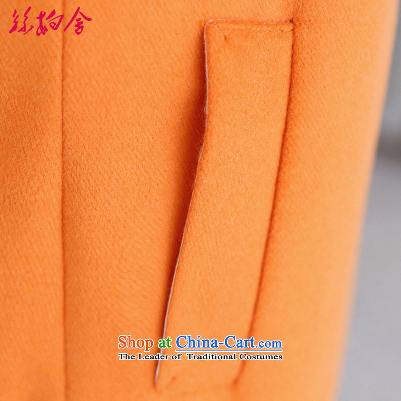 Population Pak homes in gross? coats of autumn and winter 2015 new women's solid color jacket 036699   Gross? orange silk Pak Homes , , , M shopping on the Internet