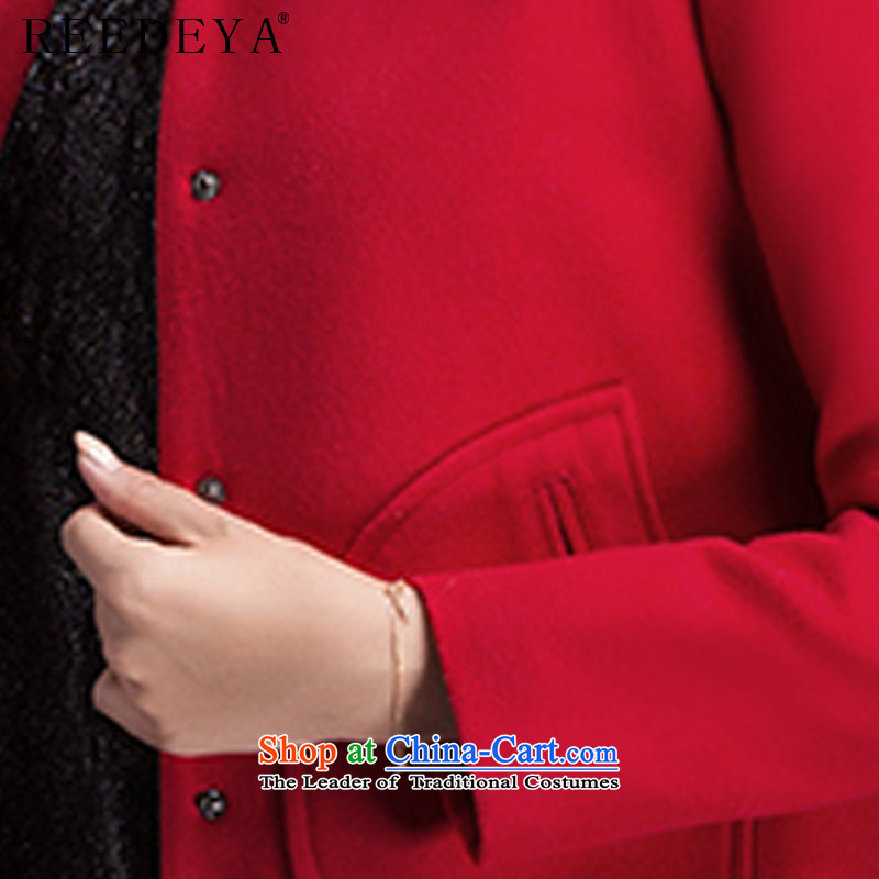 Avandia Rui REEDEYA 2015 autumn and winter Korean female jacket is   Gross graphics with thin for single row detained short of female red cloak? L folder cotton ),REEDEYA,,, shopping on the Internet