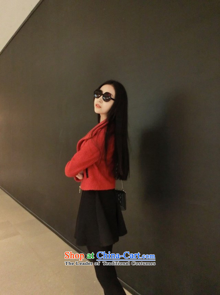 Dan Jie Shi 2015 autumn and winter new Korean gross wool jacket Ms.? 