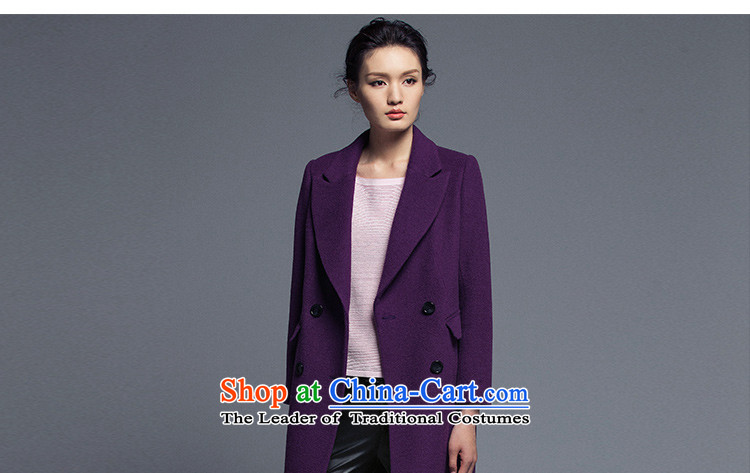 The poem Lin 2015 LUXLEAD winter-minded new connection for long-sleeved double-temperament. Long hair? coats sexily Shaded Purple M picture, prices, brand platters! The elections are supplied in the national character of distribution, so action, buy now enjoy more preferential! As soon as possible.