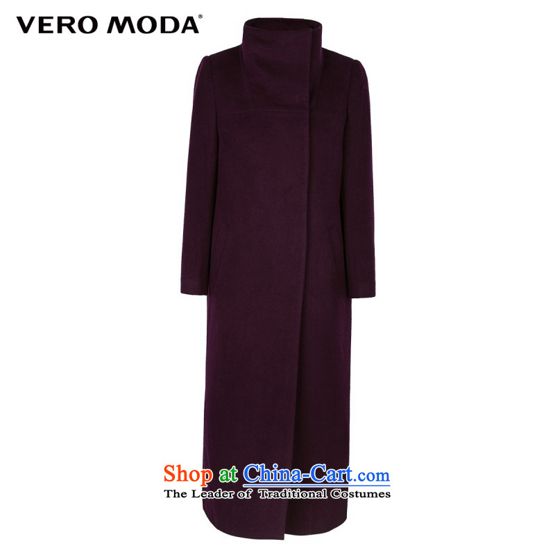 Vero moda solid color fabric crisp winterization high collar minimalist straight length coat |315327027 gross? 014 black 160/80A/S,VEROMODA,,, Purple Shopping on the Internet