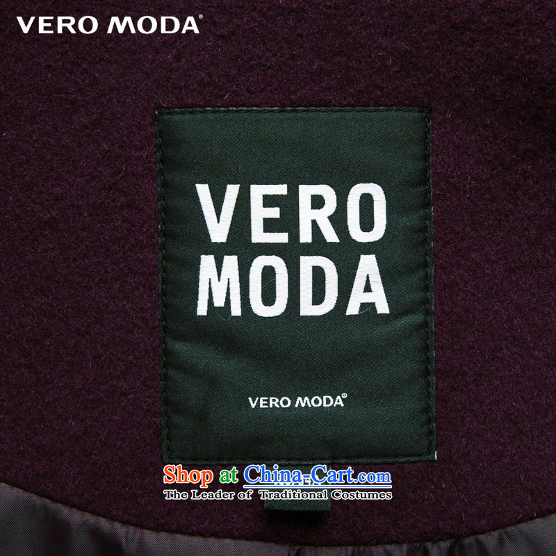 Vero moda solid color fabric crisp winterization high collar minimalist straight length coat |315327027 gross? 014 black 160/80A/S,VEROMODA,,, Purple Shopping on the Internet
