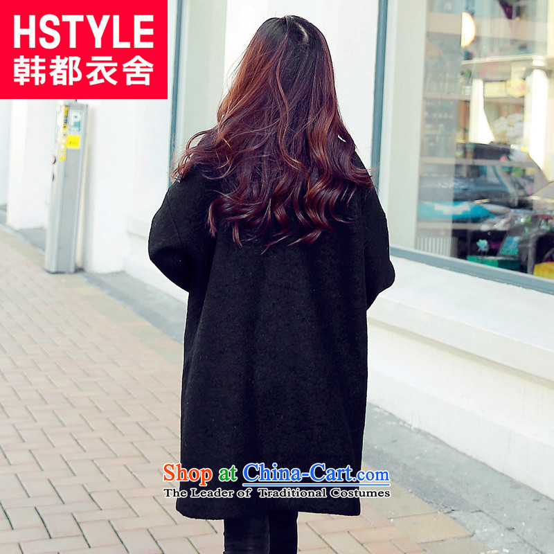 Korea has the Korean version of the Dag Hammarskjöld yi 2015 winter clothing new liberal women's Mock-neck long-sleeved jacket KY4533?(6) gross black M, Korea has Yi Homes , , , shopping on the Internet