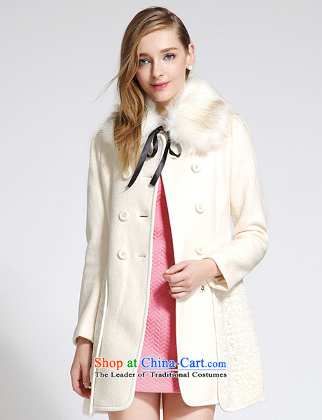 Chaplain who 2015 winter clothing new women's Korea version in the double-long Sau San a wool coat this white. Pictures, prices, 170/92A/XL. brand platters! The elections are supplied in the national character of distribution, so action, buy now enjoy more preferential! As soon as possible.