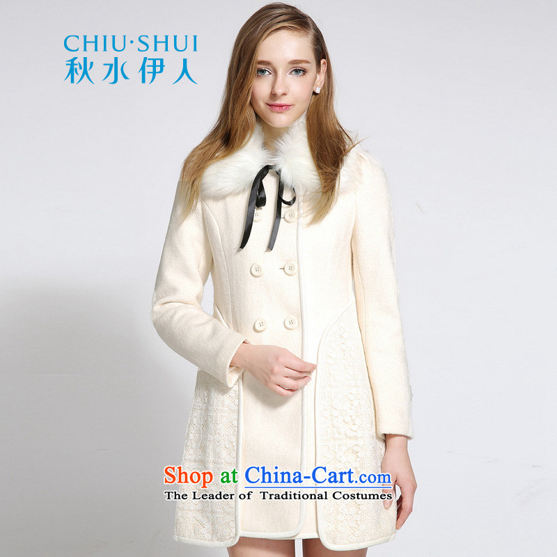 Chaplain who 2015 winter clothing new women's Korea version in the double-long Sau San a wool coat this white 170_92A_XL..