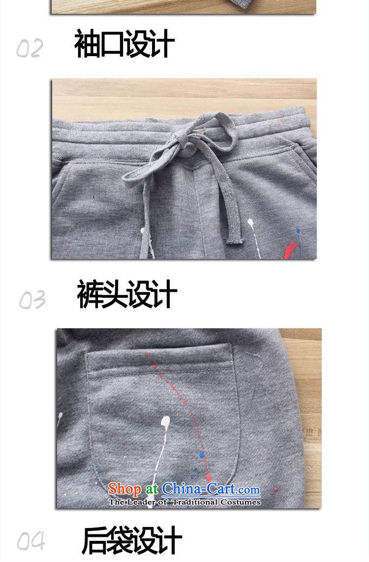  The fall of the Cayman 2015 to new Korean version of Fat MM larger women's sports leisure long-sleeve sweater pants and two-piece set with female 756 Navy XXXXXL picture, prices, brand platters! The elections are supplied in the national character of distribution, so action, buy now enjoy more preferential! As soon as possible.