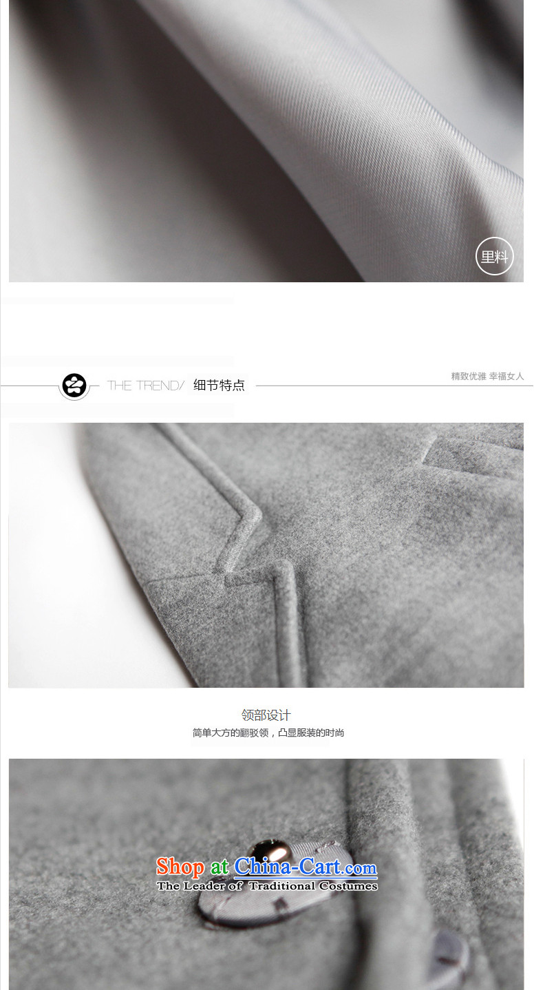 Eason Chan Yuet-2015 autumn and winter coats new gross? female Korean version thin a wool coat suit coats female 5580 gross? gray M picture, prices, brand platters! The elections are supplied in the national character of distribution, so action, buy now enjoy more preferential! As soon as possible.