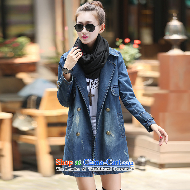 Mr. Ni terrace ya 2015 autumn and winter new larger female cowboy jacket female  8002 photo blue  XL Photo, prices, brand platters! The elections are supplied in the national character of distribution, so action, buy now enjoy more preferential! As soon as possible.