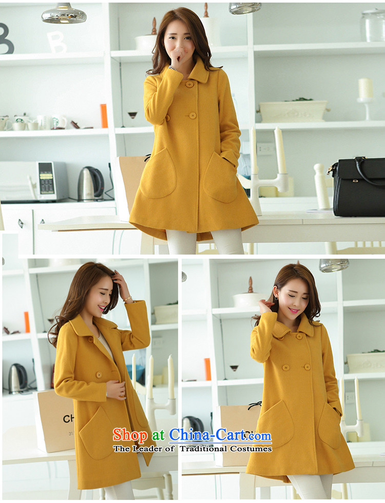Jing Kai's autumn and winter coats new Korean gross? in the stylish long cardigan QWY0826 better red  L picture, prices, brand platters! The elections are supplied in the national character of distribution, so action, buy now enjoy more preferential! As soon as possible.