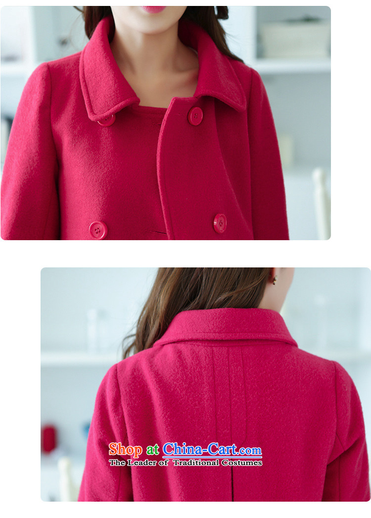 Jing Kai's autumn and winter coats new Korean gross? in the stylish long cardigan QWY0826 better red  L picture, prices, brand platters! The elections are supplied in the national character of distribution, so action, buy now enjoy more preferential! As soon as possible.