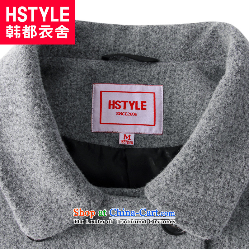 Korea has the Korean version of the Dag Hammarskjöld yi 2015 winter clothing new products with gray stylish in double-long straight hair? HO4560 jacket , gray won both the yi Dag Hammarskjöld shopping on the Internet has been pressed.