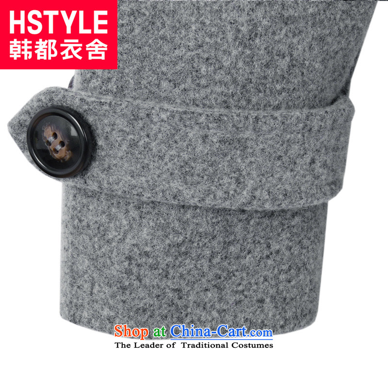 Korea has the Korean version of the Dag Hammarskjöld yi 2015 winter clothing new products with gray stylish in double-long straight hair? HO4560 jacket , gray won both the yi Dag Hammarskjöld shopping on the Internet has been pressed.