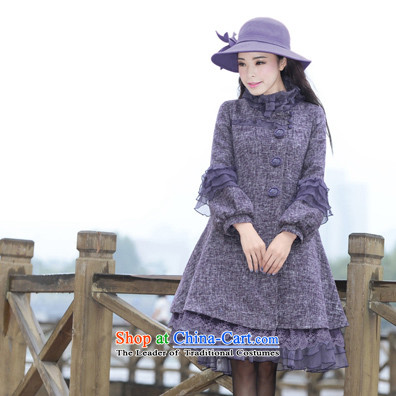 Fireworks ironing XW2015 akikiyo compartment women's original lace stitching temperament jacket Original Gross? coats Hewitt purple XXL pre-sale 25 days pictures, prices, brand platters! The elections are supplied in the national character of distribution, so action, buy now enjoy more preferential! As soon as possible.