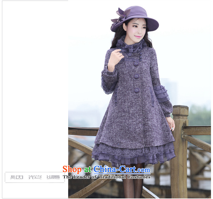 Fireworks ironing XW2015 akikiyo compartment women's original lace stitching temperament jacket Original Gross? coats Hewitt purple XXL pre-sale 25 days pictures, prices, brand platters! The elections are supplied in the national character of distribution, so action, buy now enjoy more preferential! As soon as possible.