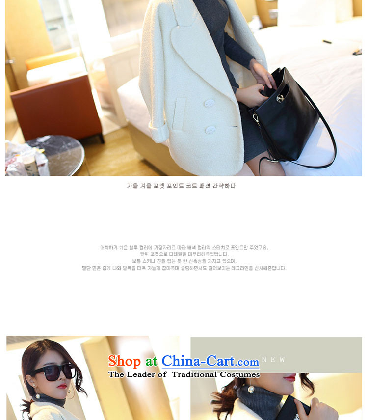 Pull the economy by 2015 women fall-New) long a wool coat Korean Balangjie-jacket female QL8508 gross? m White L picture, prices, brand platters! The elections are supplied in the national character of distribution, so action, buy now enjoy more preferential! As soon as possible.