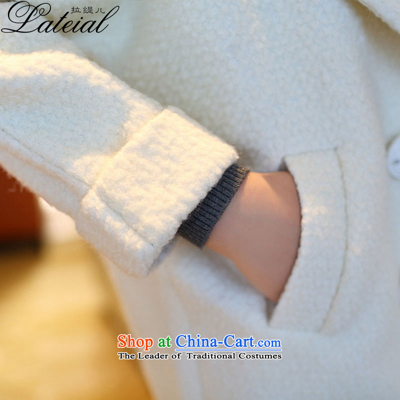 Pull the economy by 2015 women fall-New) long a wool coat Korean Balangjie-jacket female QL8508 gross? m White L, pull economy (lateial) , , , shopping on the Internet