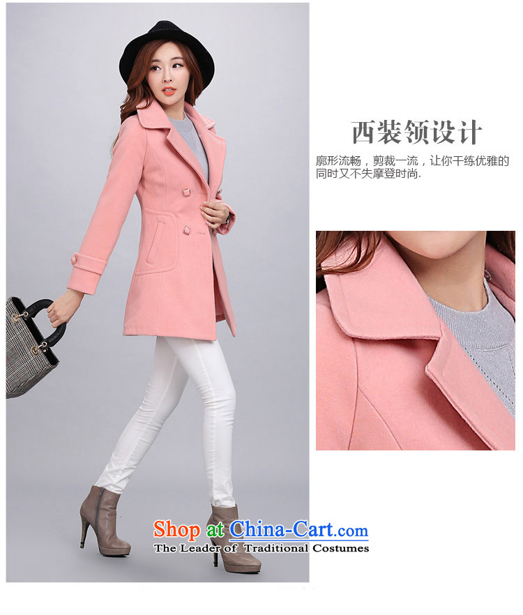 The cross-hair fall? coats female autumn and winter 2015 new sub-jacket girls)? Thin red T-Shirt 