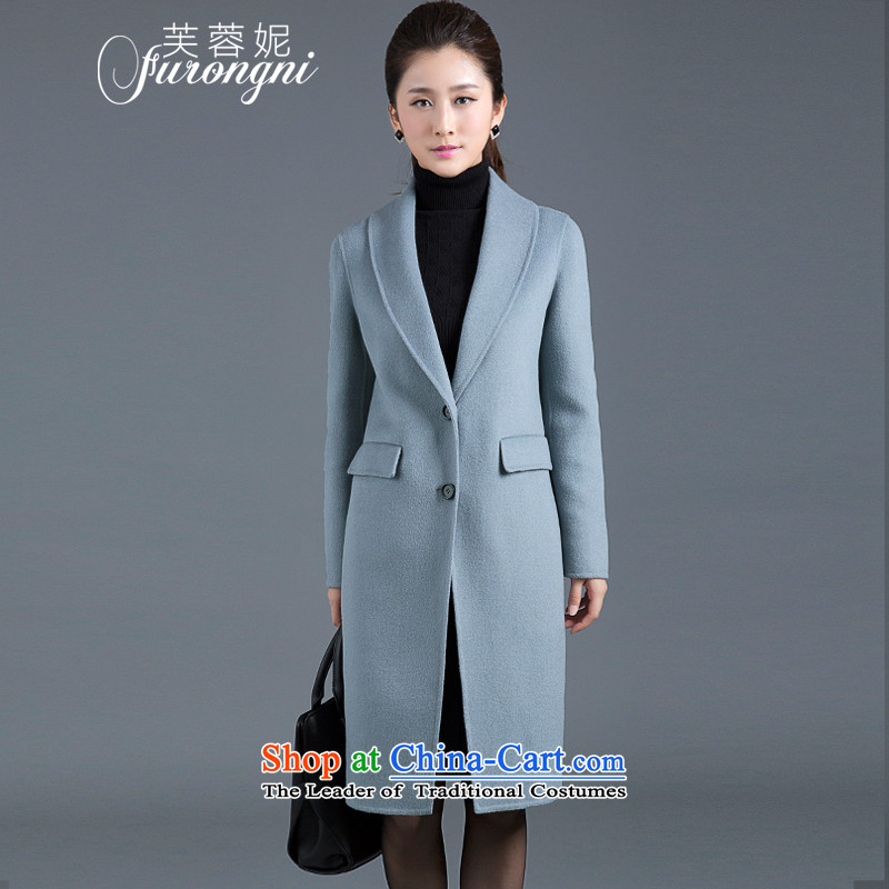 Hibiscus Connie 2015 autumn and winter new women's European and American high-end 2-sided gross girls coat? Long cashmere overcoat, wool coat D0310 Sau San? S Code Red, Stephanie (FURONGNI hibiscus) , , , shopping on the Internet