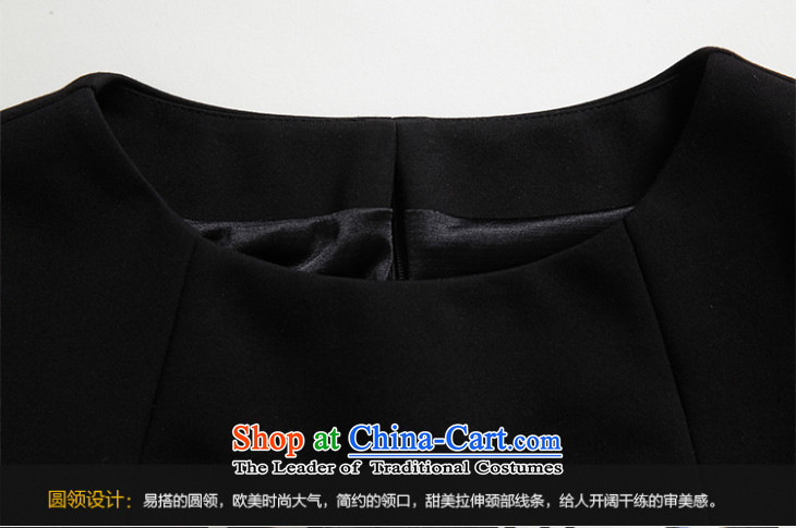 Mr. Li European sites to 2015 autumn and winter new ultra high-end big sister larger women thick-free sleeved vest skirt Fashion Sau San video thin two kits dresses black L picture, prices, brand platters! The elections are supplied in the national character of distribution, so action, buy now enjoy more preferential! As soon as possible.