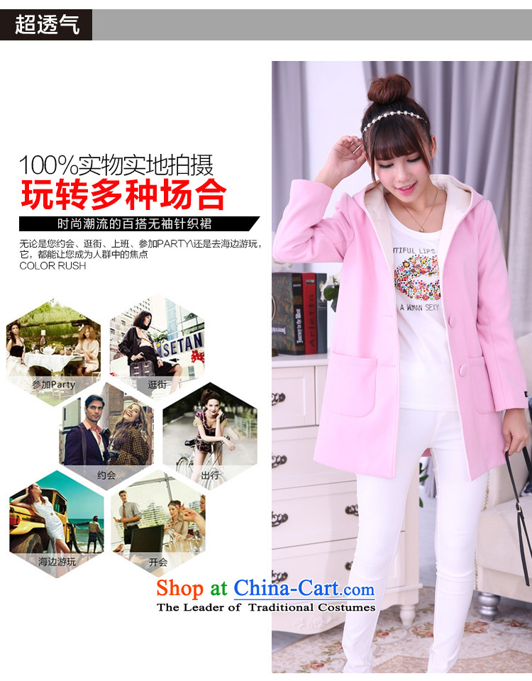 Szili Clinton 2015 new products for larger female thick mm sister video with cap stylish thin long-sleeved jacket girl in gross? Long a wool coat AD to 200 catties XXXXL Blue Photo, prices, brand platters! The elections are supplied in the national character of distribution, so action, buy now enjoy more preferential! As soon as possible.