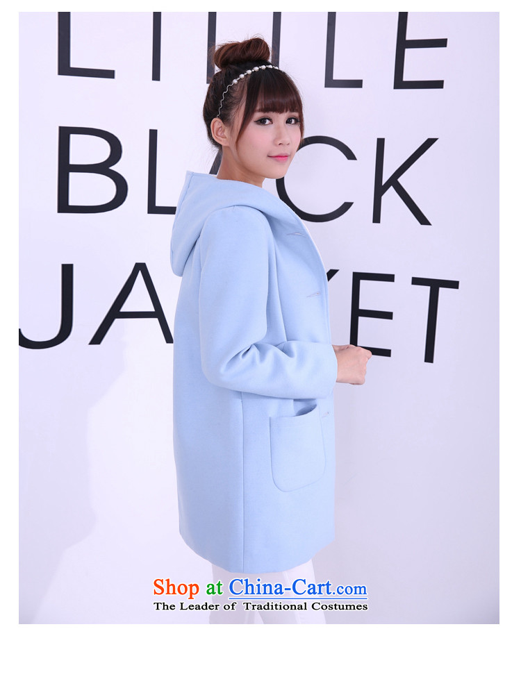 Szili Clinton 2015 new products for larger female thick mm sister video with cap stylish thin long-sleeved jacket girl in gross? Long a wool coat AD to 200 catties XXXXL Blue Photo, prices, brand platters! The elections are supplied in the national character of distribution, so action, buy now enjoy more preferential! As soon as possible.