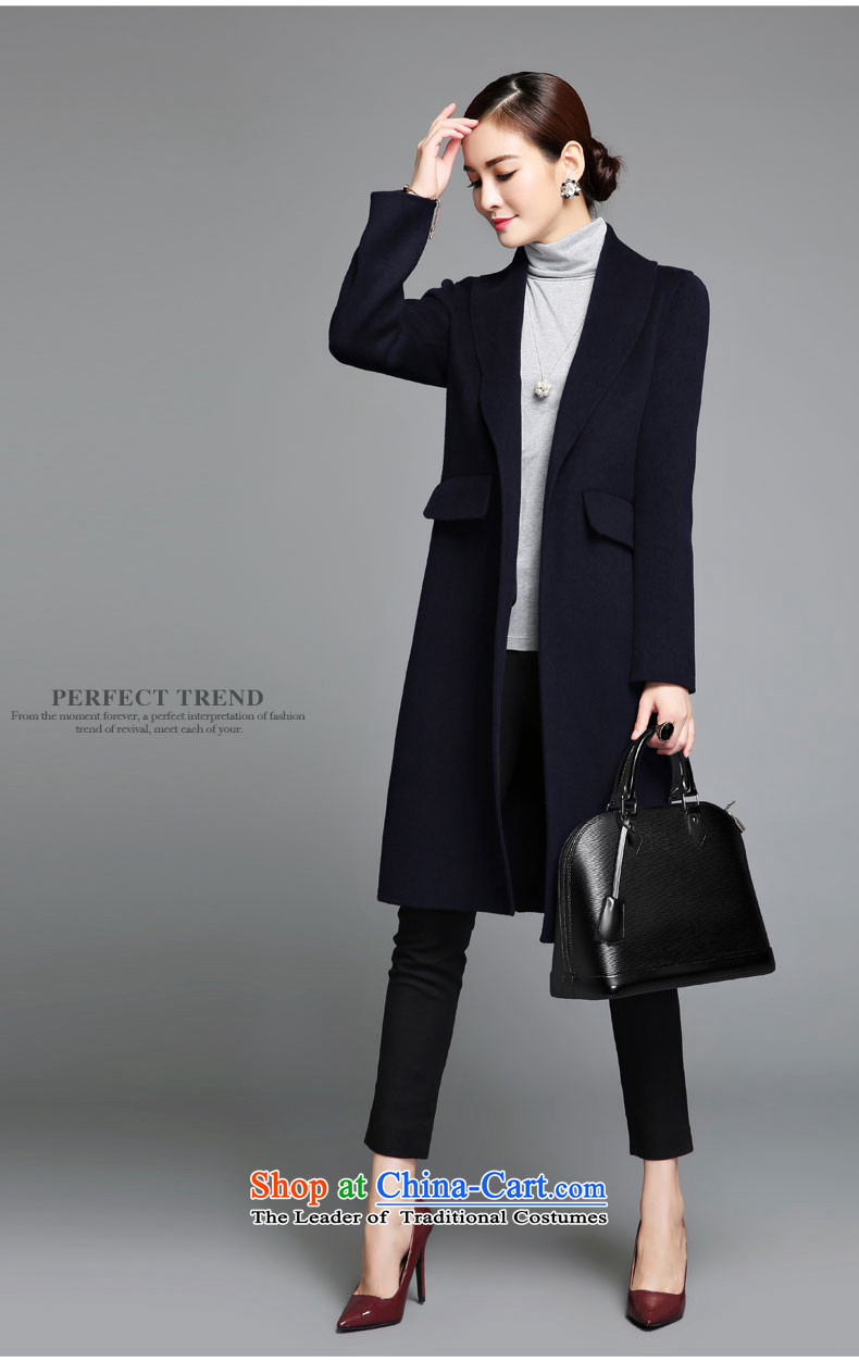 High-end of the population of a manual two-sided? woolen coat female 2015 Fall/Winter Collections new gross girls jacket? Long Wool Velvet Sau San a wool coat navy M picture, prices, brand platters! The elections are supplied in the national character of distribution, so action, buy now enjoy more preferential! As soon as possible.