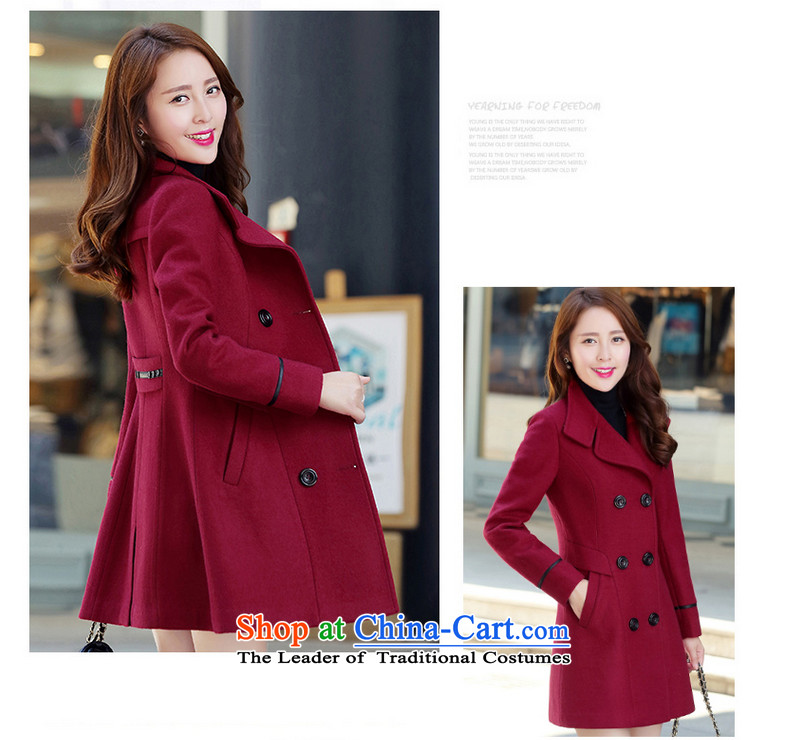 About the gross insult? 2015 Autumn female jacket for women Fall/Winter Collections new Korean long hair in Sau San? 6889 , 8251 , Wine red cloak female XXL picture, prices, brand platters! The elections are supplied in the national character of distribution, so action, buy now enjoy more preferential! As soon as possible.