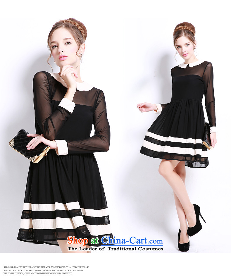 Shani Flower Lo 2015 sister to thick xl female fitting installation of new, doll fall for seven lace cuff dresses 13204 2XL Photo Black, prices, brand platters! The elections are supplied in the national character of distribution, so action, buy now enjoy more preferential! As soon as possible.