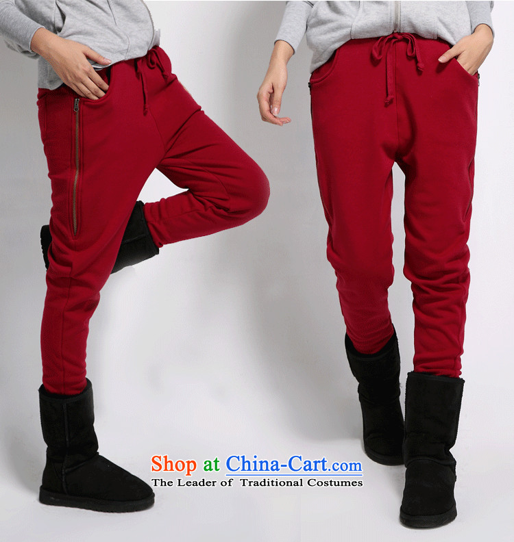 The officials of the fuseau larger ladies pants autumn and winter and casual pants zipper thick wool decorated to xl sport trousers Harun trousers wine red XL Photo, prices, brand platters! The elections are supplied in the national character of distribution, so action, buy now enjoy more preferential! As soon as possible.