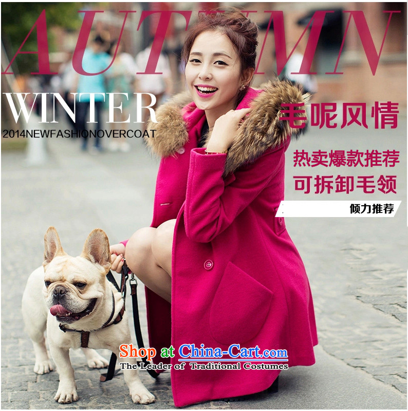 The Honorable Martin Lee Sang-ho yi 2015 autumn and winter New Women Korean jacket, long hair? for women in red overcoat WT6119 L picture, prices, brand platters! The elections are supplied in the national character of distribution, so action, buy now enjoy more preferential! As soon as possible.