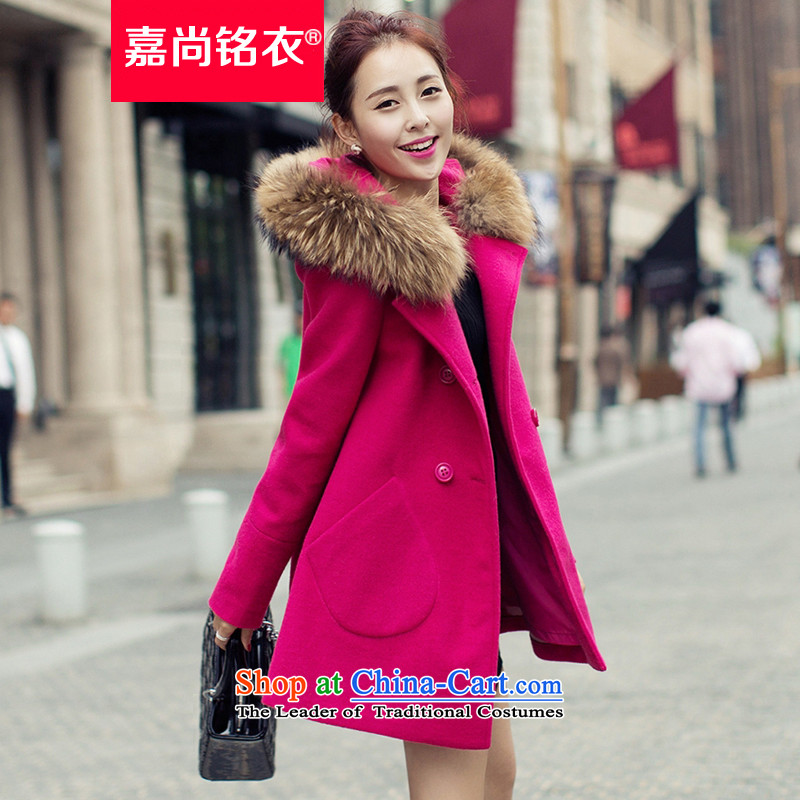 The Honorable Martin Lee Sang-ho yi 2015 autumn and winter New Women Korean jacket, long hair? for women in red overcoat WT6119 L, Mr Martin Lee Sang-ho yi shopping on the Internet has been pressed.